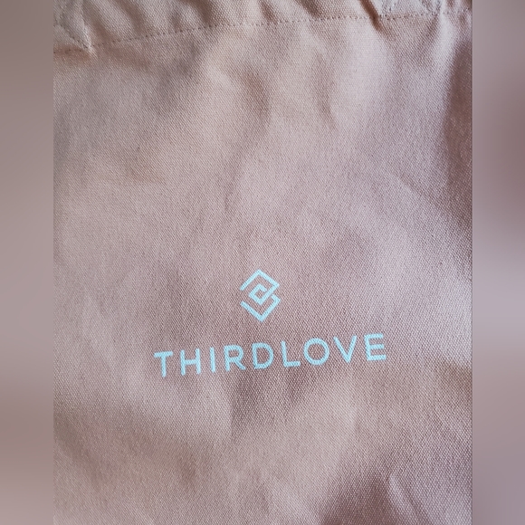NWOT Thirdlove Peach Canvas Beach or Shopping Bag with handles - Picture 7 of 14